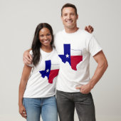 テキサス州国旗の地図 Tシャツ (ユニセックス)