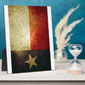 テキサス州国旗の花火 フォトプラーク (側面)