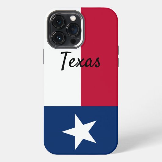 テキサス州国旗のiPhoneケースカバー iPhoneケース (裏面)
