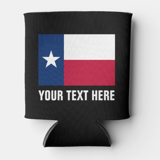 テキサス州国旗はクーラーできる |テキサンプライドビールホルダー 缶クーラー (正面)