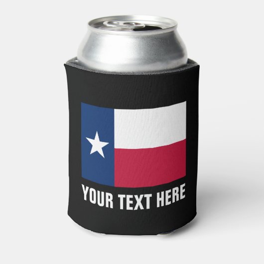 テキサス州国旗はクーラーできる |テキサンプライドビールホルダー 缶クーラー (缶裏面)