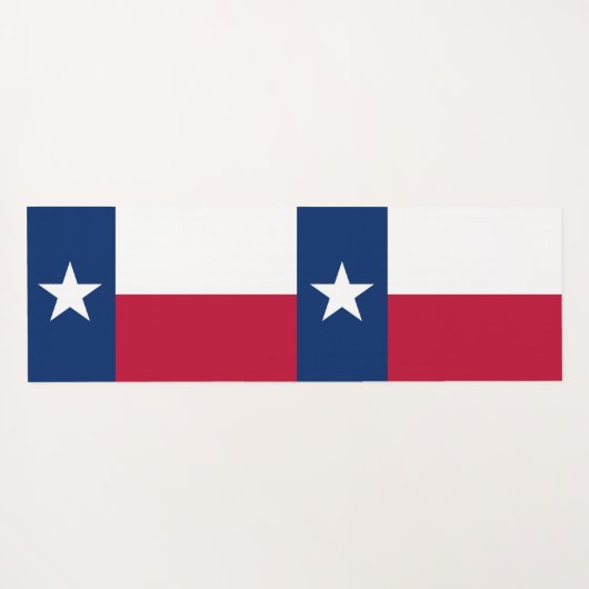 テキサス州国旗を掲げた愛国的ヨガマット ヨガマット (裏面(横))