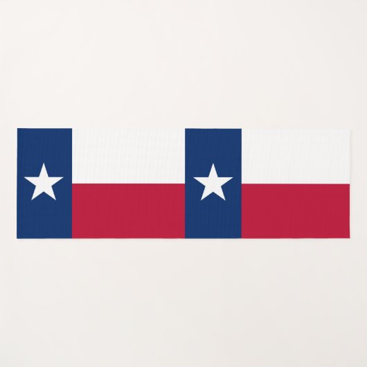 テキサス州国旗を掲げた愛国的ヨガマット ヨガマット (正面(横))