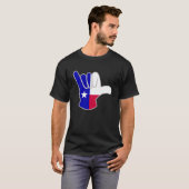 テキサス州国旗シャカ Tシャツ (正面フル)