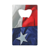 テキサス州国旗ボトルオープナークレジットカードのサイズ クレジットカード栓抜き (裏面)