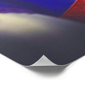 テキサス州国旗素朴ローンスター州USA ポスター (角)