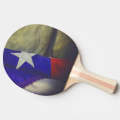 テキサス州国旗素朴ローンスター州USA 卓球ラケット (横)