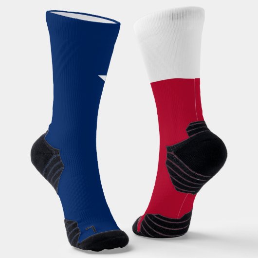 テキサス州国旗誇りを持ったローンスター州テシャン ソックス (傾斜あり)