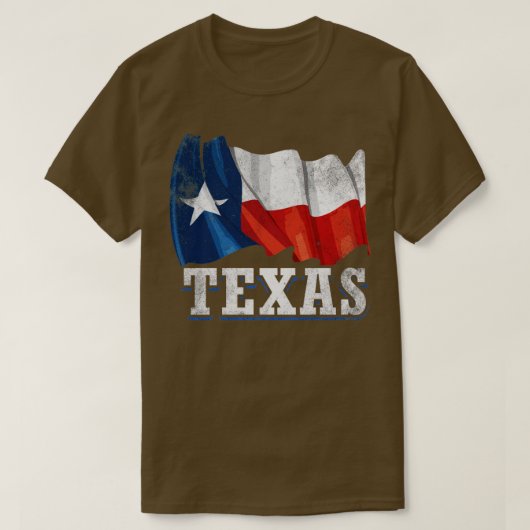 テキサス州国旗1 Tシャツ (デザイン正面)