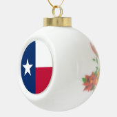 テキサス州国旗：ロングホーン・ザ・テキサン・ローン・スター州 セラミックボールオーナメント (右)