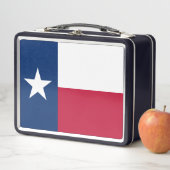 テキサス州国旗：ロングホーン・ザ・テキサン・ローン・スター州 メタルランチボックス (インサイチュ)