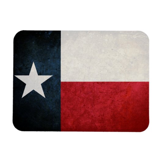 テキサス州国旗； Texan; マグネット (横)