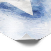 テキサス州地図とフラッグウォーター色を持つロングホーン牛 フォトプリント            (角)