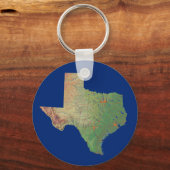 テキサス州地図キーチェーン キーホルダー (正面)