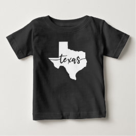 テキサス州地図 ベビーTシャツ