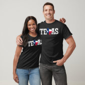 テキサス州型旗グランジ動揺して Tシャツ (ユニセックス)
