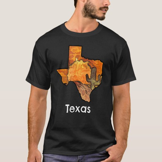 テキサス州型砂漠の風景2 Tシャツ (正面)