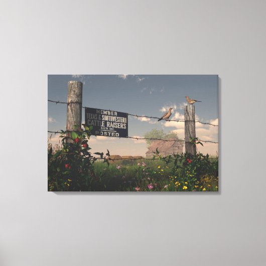 テキサス州夏2 キャンバスプリント (正面)