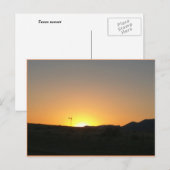 テキサス州夕日 ポストカード (正面/裏面)