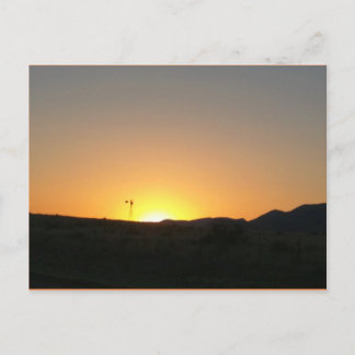 テキサス州夕日 ポストカード