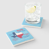 テキサス州大理石コースター驚くべき事実 ストーンコースター (横)