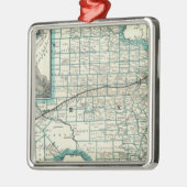 テキサス州太平洋の鉄道 メタルオーナメント (左)