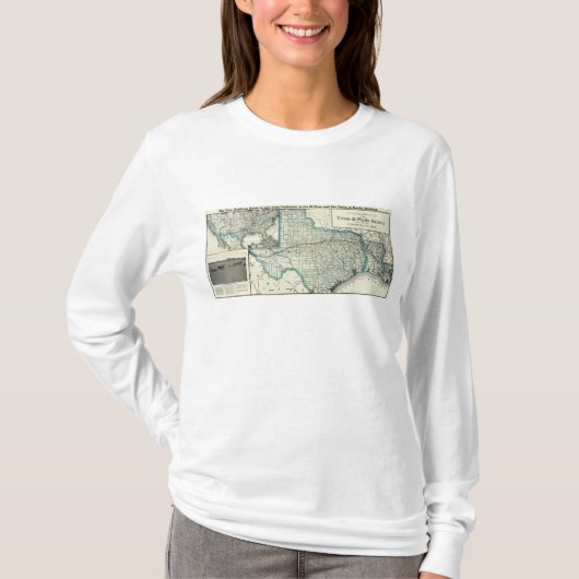 テキサス州太平洋の鉄道 Tシャツ (正面)