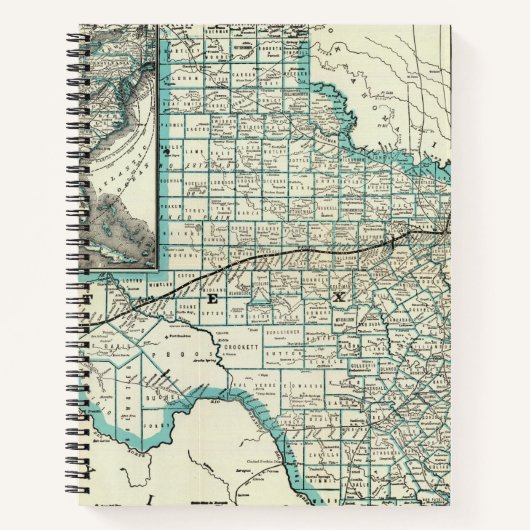 テキサス州太平洋鉄道 ノートブック (正面)