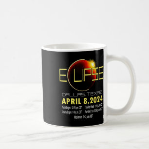テキサス州太陽のエクリプス2024太陽のエクリッおもしろいクテキサス州 コーヒーマグカップ