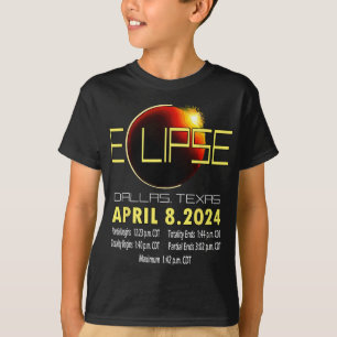 テキサス州太陽のエクリプス2024太陽のエクリッおもしろいクテキサス州 Tシャツ