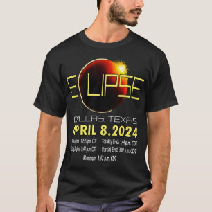 テキサス州太陽のエクリプス2024太陽のエクリッおもしろいクテキサス州 Tシャツ