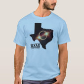 テキサス州太陽のトータル日食2024年4月テキサス州Eclip Tシャツ (正面)