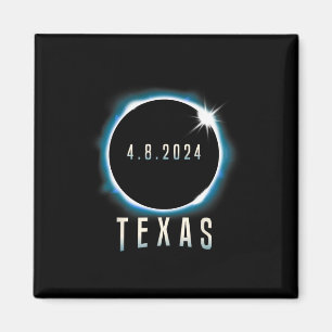 テキサス州太陽のトータルEclipse 2024ブルー4月8日ウーマン マグネット
