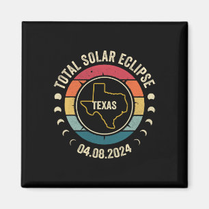 テキサス州太陽のトータルEclipse 2024 American Totality A マグネット