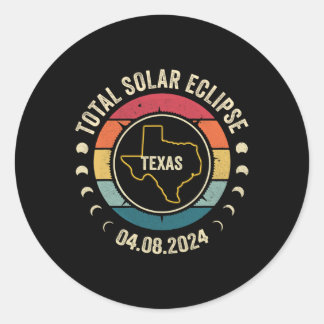 テキサス州太陽のトータルEclipse 2024 American Totality A ラウンドシール