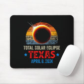 テキサス州太陽の皆既食2024年4月8日テキサス州 マウスパッド (マウス)