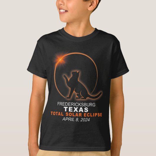 テキサス州太陽の皆既食2024 Tシャツ (正面)