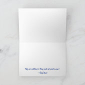 テキサス州山花デザイン折りグリーティングカード カード (内部)