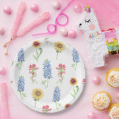 テキサス州山花模様 ペーパープレート (パーティー)