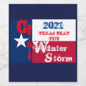 テキサス州岩 ワインラベル (シングルラベル)