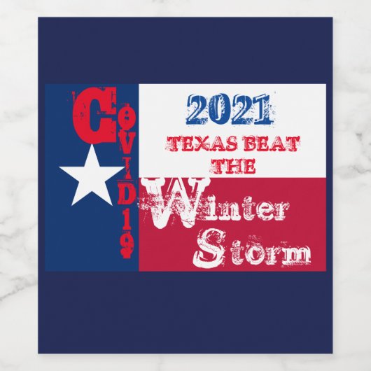 テキサス州岩 ワインラベル (シングルラベル)