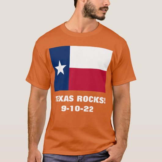 テキサス州岩 Tシャツ (正面)
