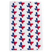 テキサス州州のアウトラインとフラグの色、 ミディアムペーパーバッグ (正面)