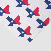 テキサス州州のアウトラインとフラグの色、 薄葉紙 (詳細)