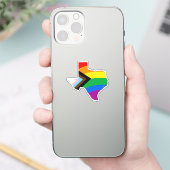 テキサス州州のプライドLGBTQプログレスプライド シール (スマートフォン)