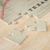 テキサス州州の地図 | 1835 ジグソーパズル (側面)