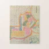 テキサス州州の地図 | 1835 ジグソーパズル (縦)