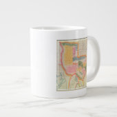 テキサス州州の地図 | 1835 ジャンボコーヒーマグカップ (正面右)