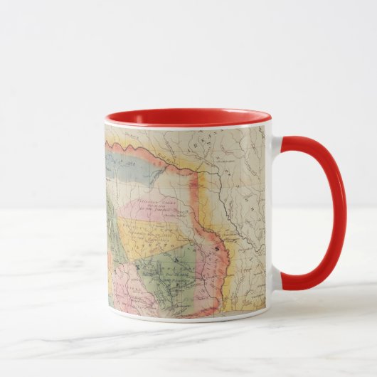 テキサス州州の地図 | 1835 マグカップ (右)