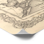 テキサス州州の新地図 ポスター (角)